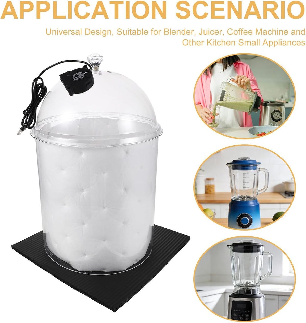 Acrylic Blender Sound Reduction Cover